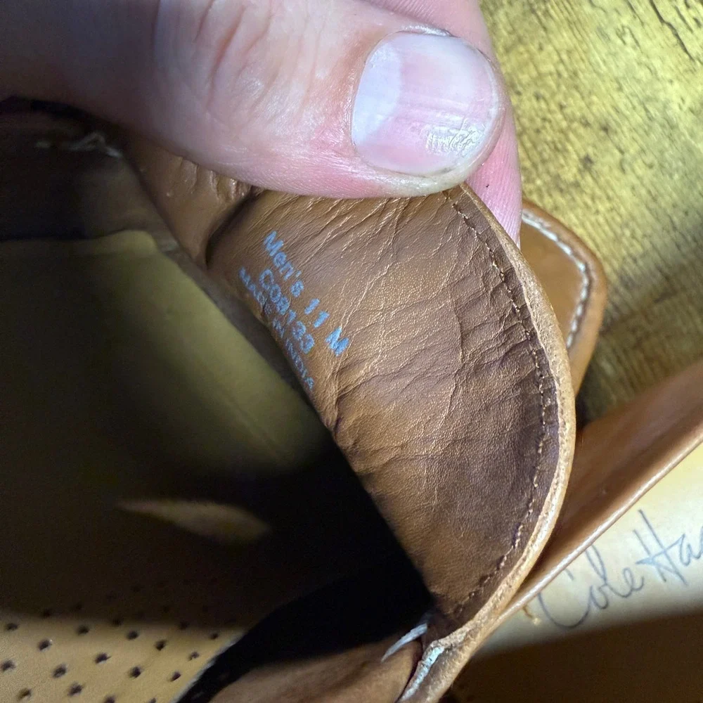 Cole Haan Venetian C08133 British Tan Leather Loafers Mens 11 M